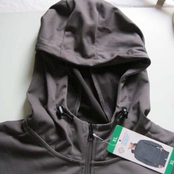 Mondetta Men's Outdoor Project Full Zip Adjustable Hooded Active Jacket, grey XL - Picture 4 of 14